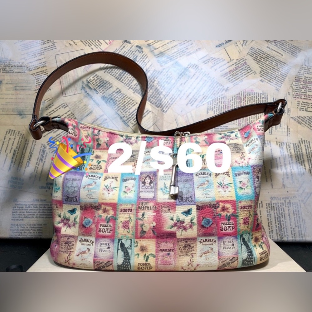 🎉 RARE Fossil Soap Box Purse